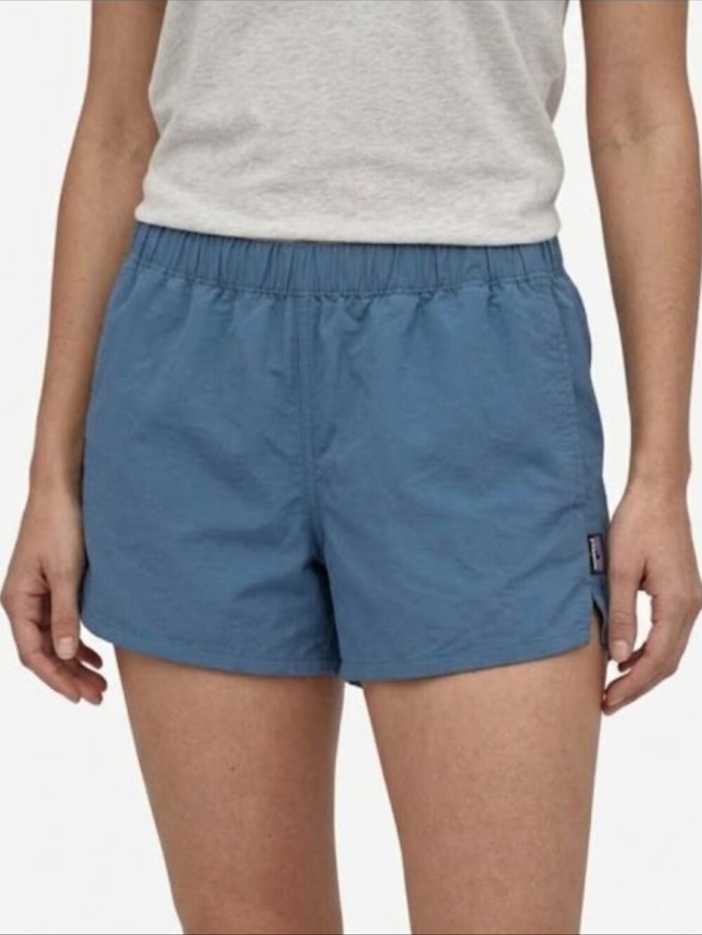 Patagonia Barely Baggies Steel Blue Athletic Outdoor Shorts Women's Size Medium